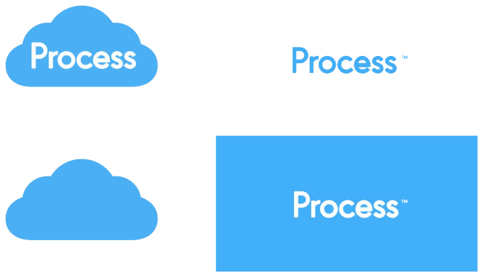 Illustration of cloud computing process with cloud icons and labeled steps.